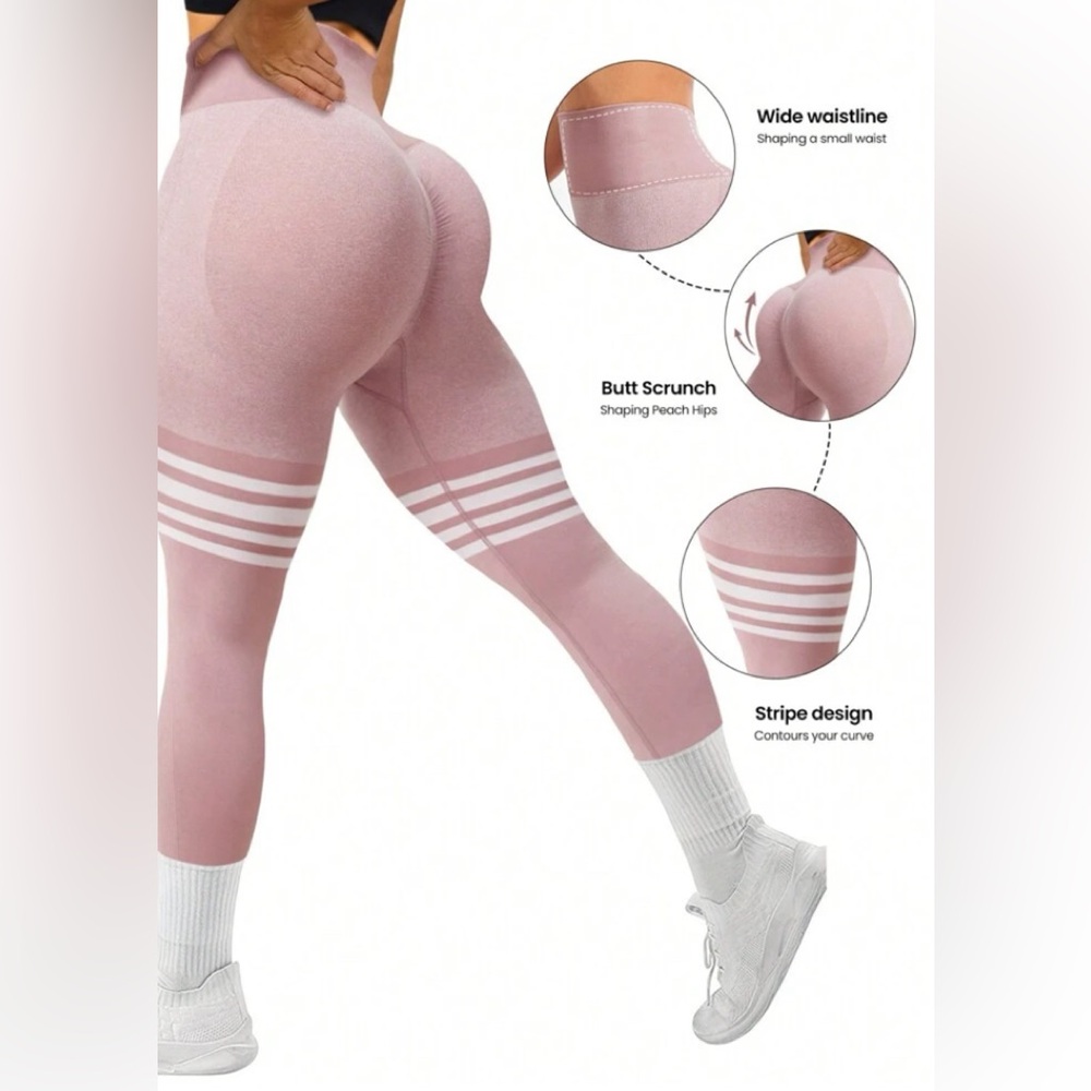 Alphabet Printed Wide Waist
Sport Leggings